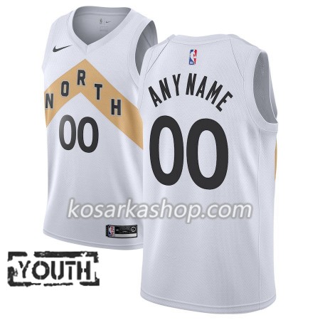 Dres Toronto Raptors Prilagođeni Nike 2018-19 City Edition Bijela Swingman - Dječji
